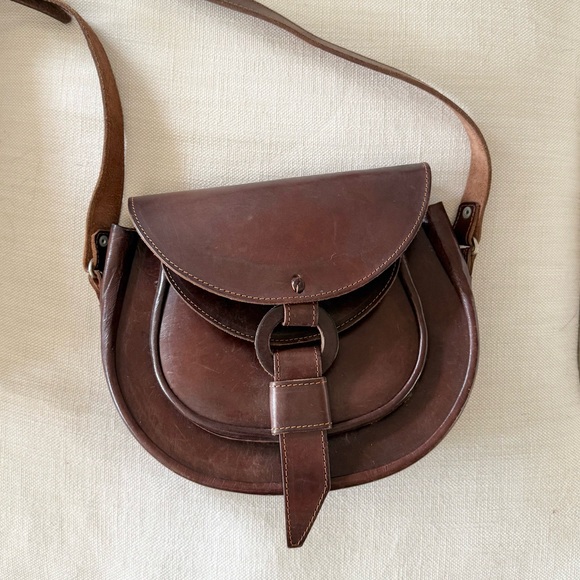 Vintage Handbags - ’70s / Leather Saddle Bag